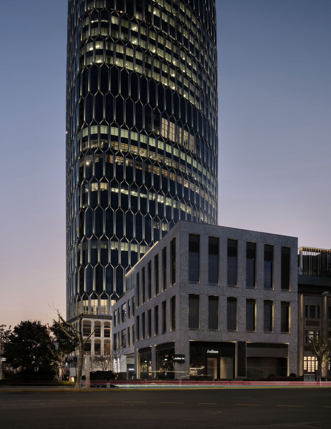 Arclinea kitchen showroom facade in Shanghai 