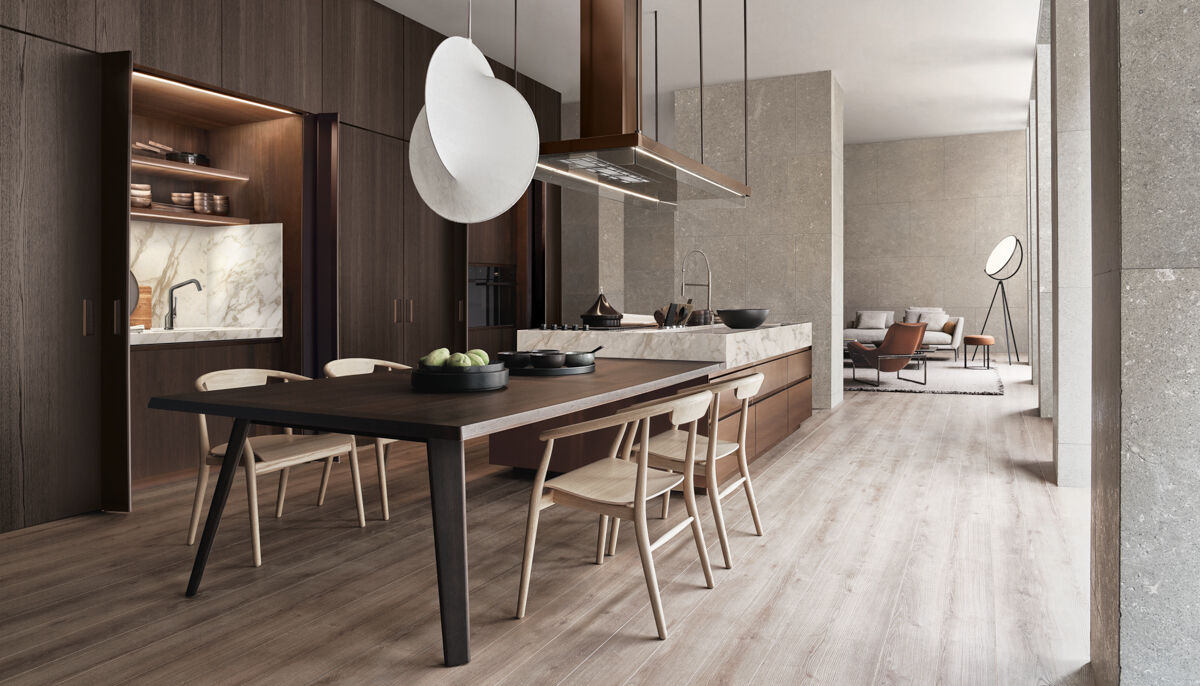 Convivium Kitchen built-in table