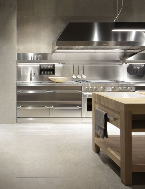 letd view stainless steel luxury kitchen presented for 100th anniversary