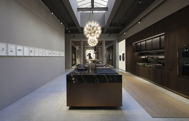 Milan showroom kitchen Arclinea proxima collection via durini00039