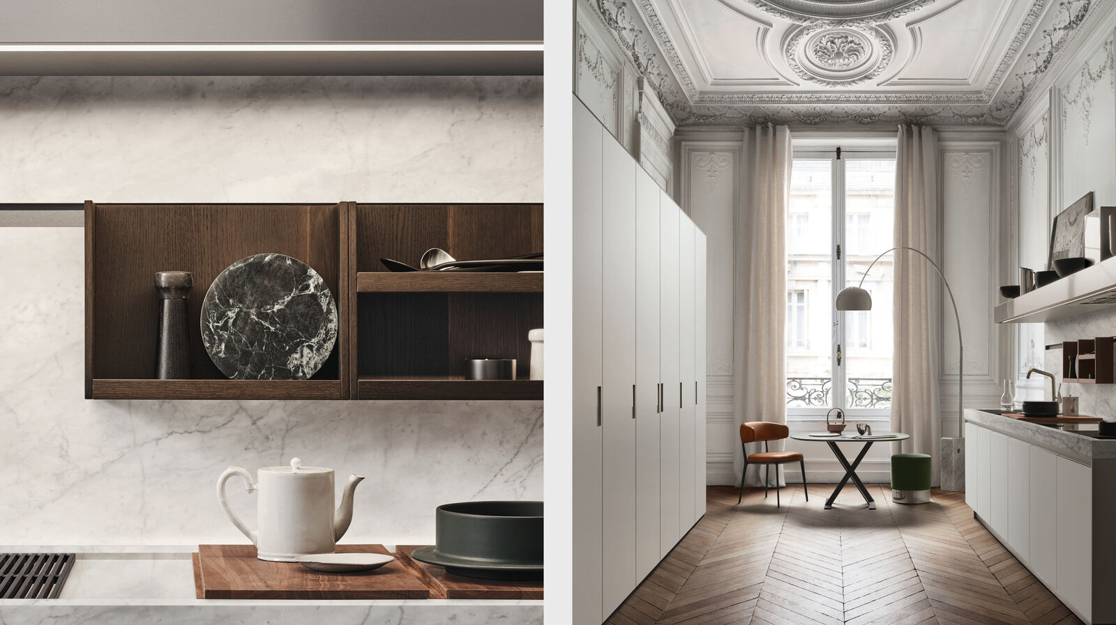 Exclusive elements accessories between worktop and wall unit 4