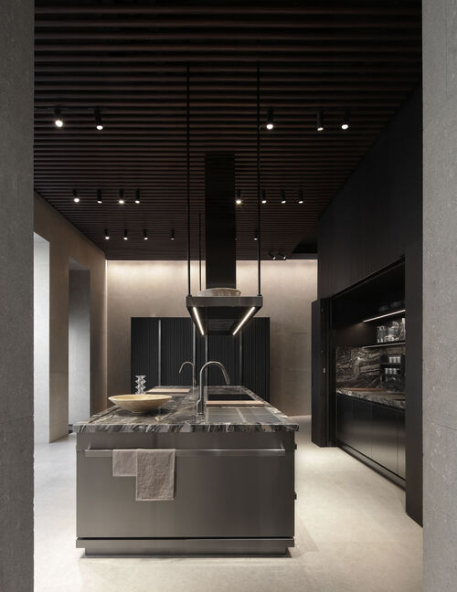 luxury Arclinea kitchen side view