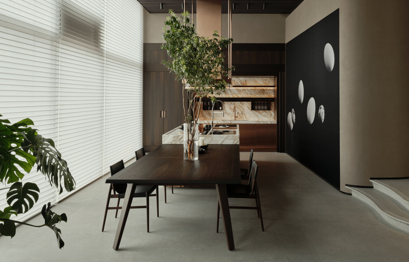 Convivium arclinea with table kitchen shanghai xintiadi showroom 