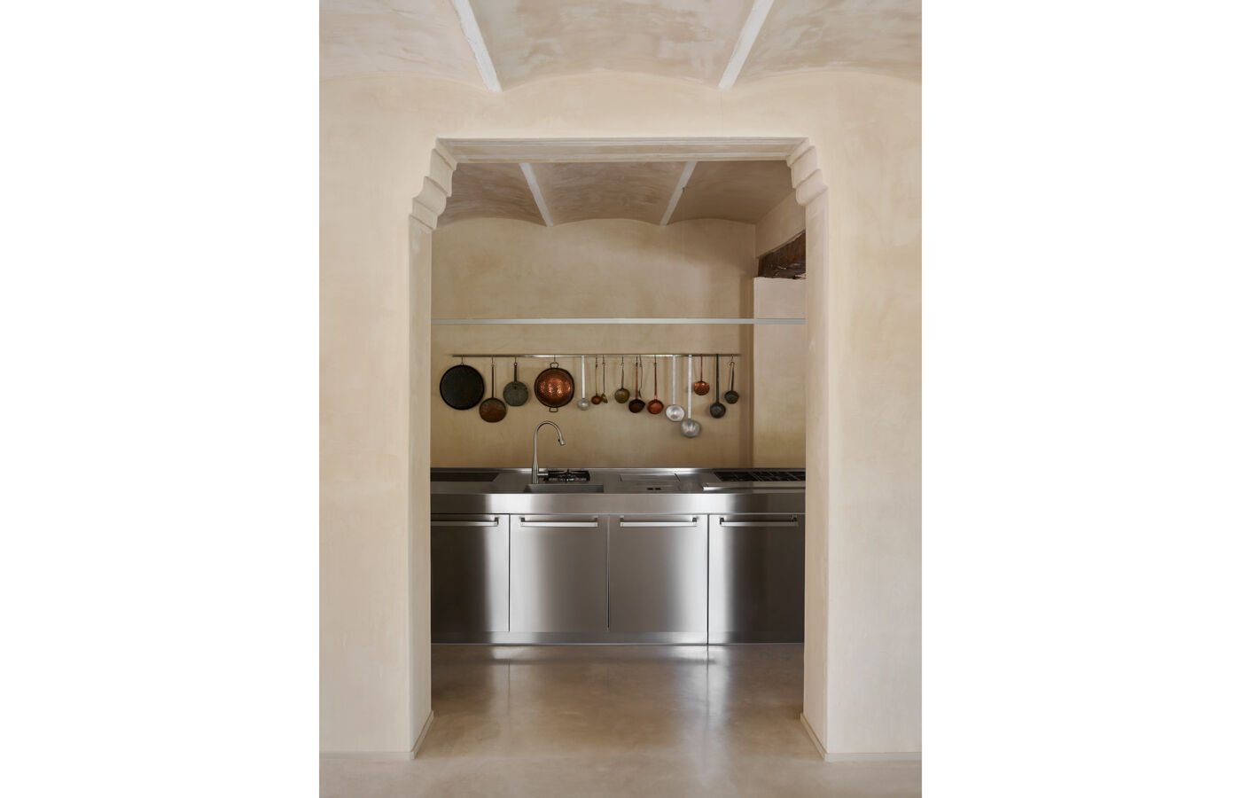 The kitchen is the centre of activity and connection, Arclinea stainless steel kitchen 