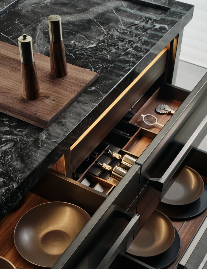 worktop proxima kitchen arclinea showroom shanghai