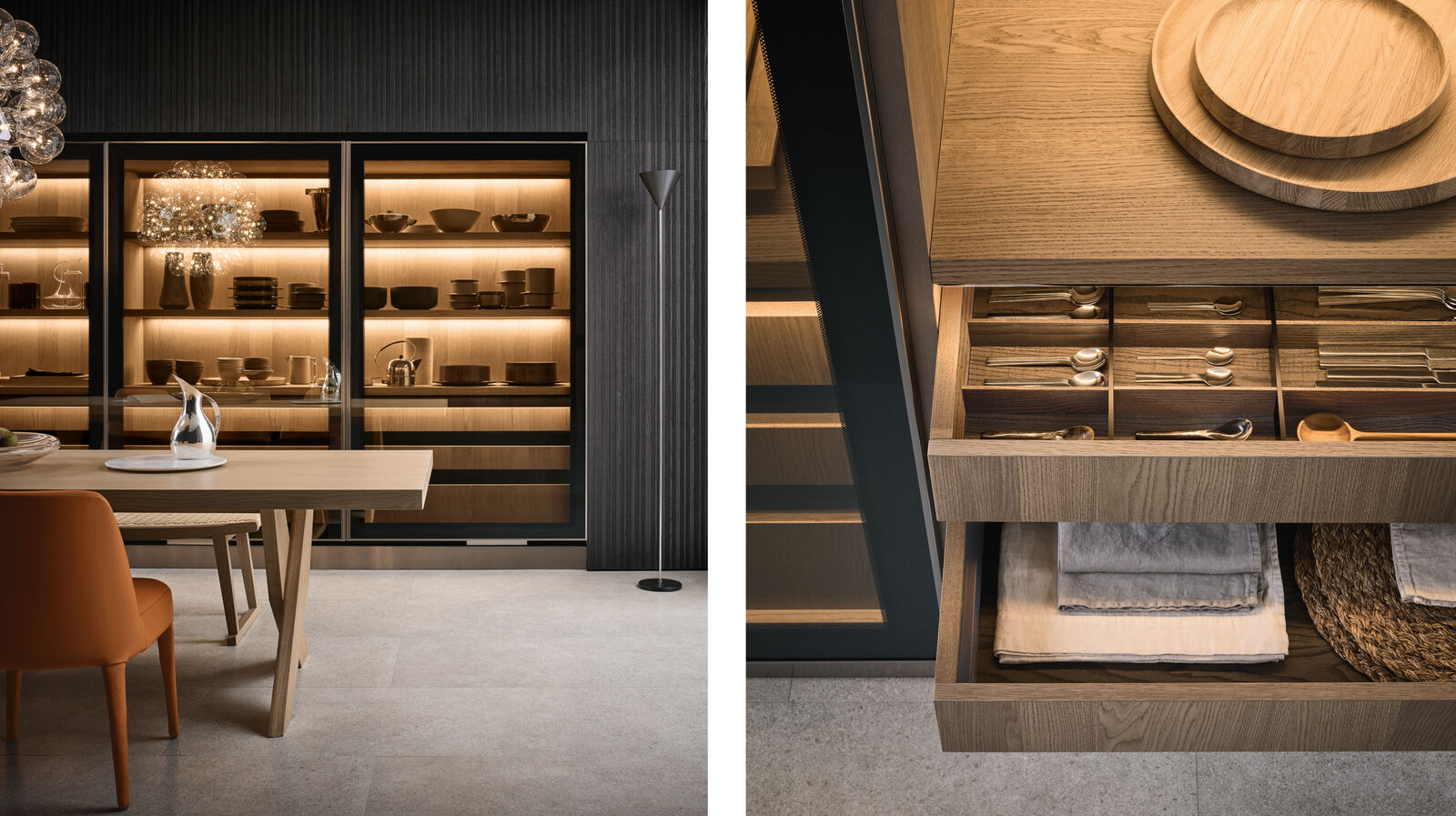 Italia Kitchen storage details
