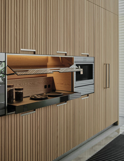 Lignum et Lapis wall arclinea kitchen shanghai xintiadi showroom