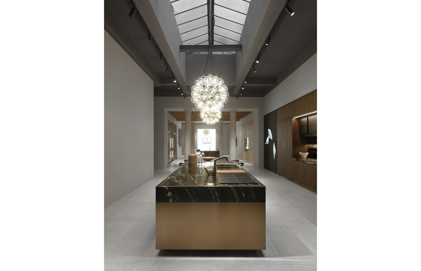 Convivium Arclinea wooden kitchen presented for 100th anniversary