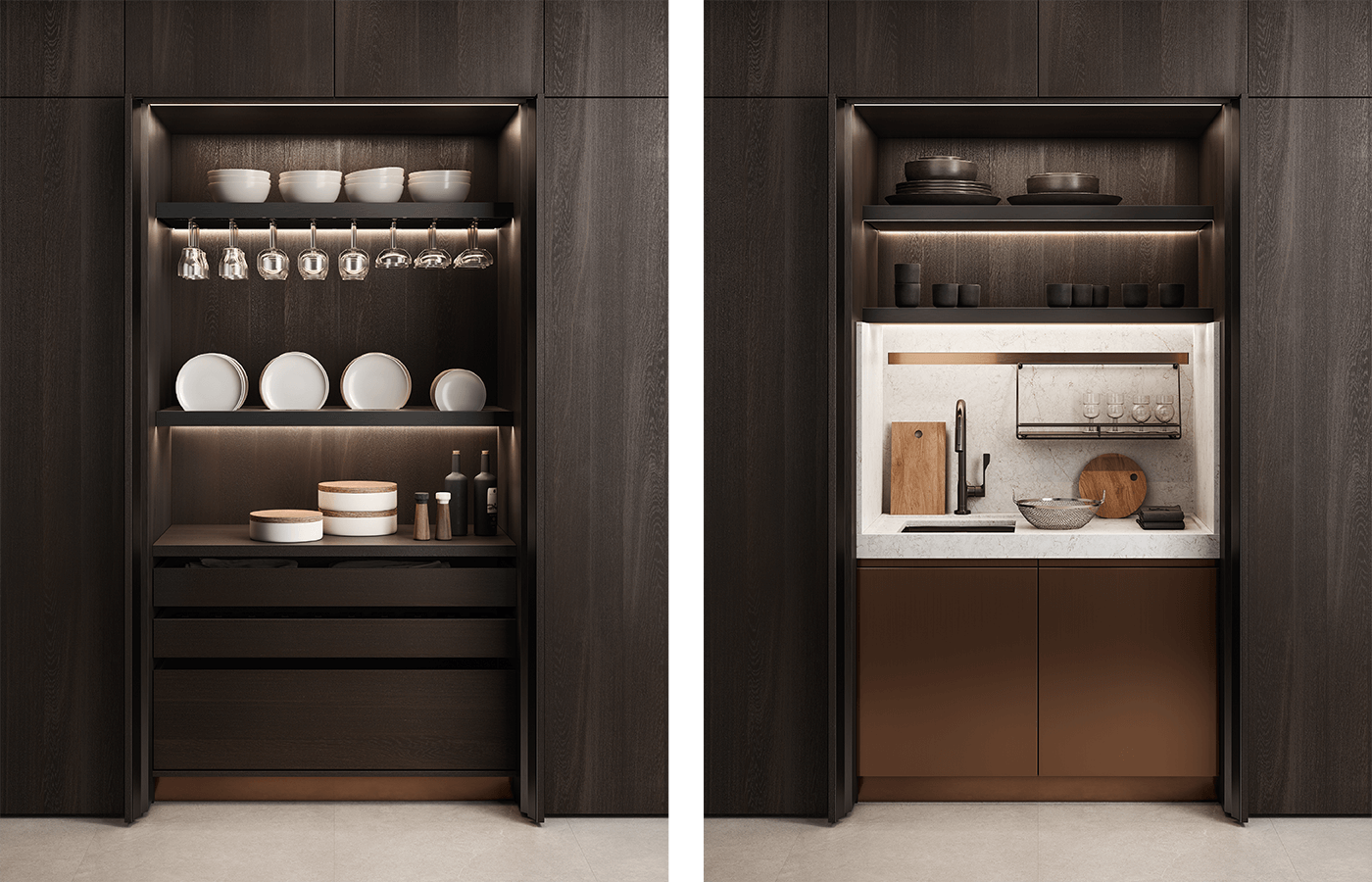 Exclusive elements new pocket system 3 kitchen